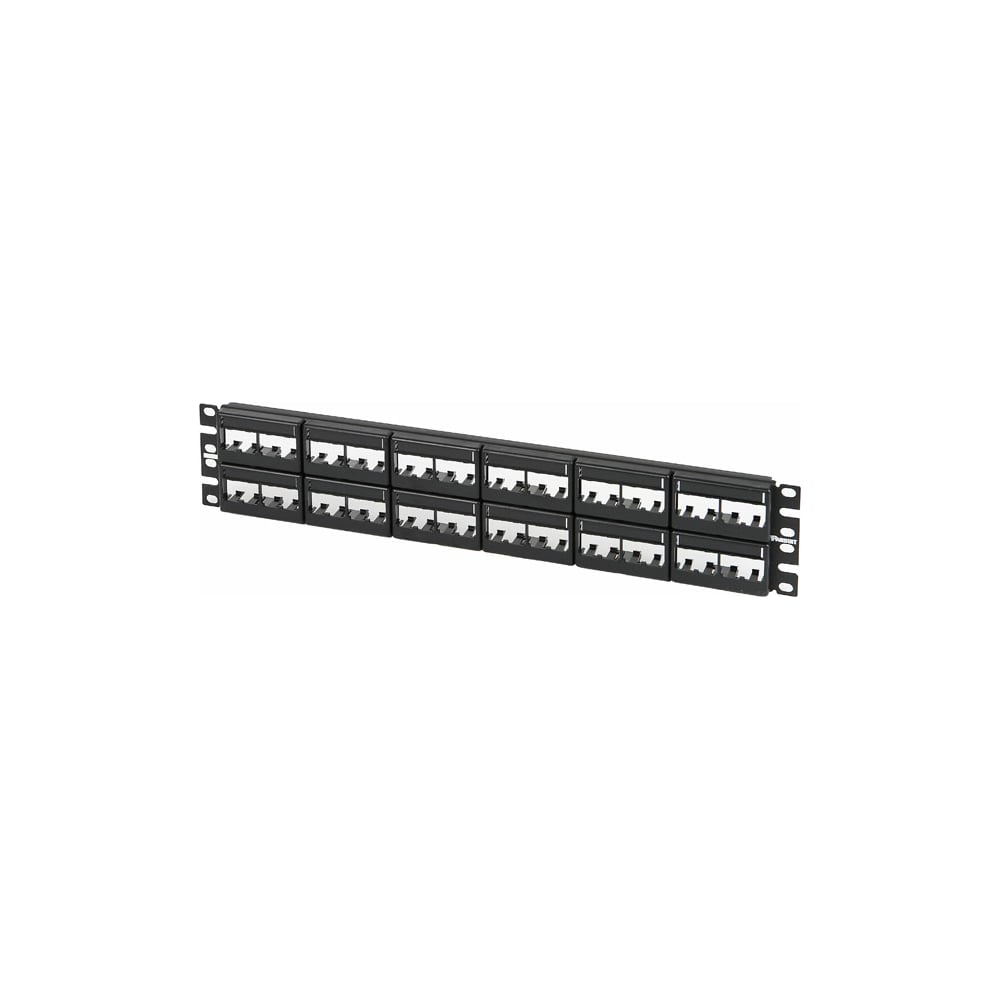 Патч-панель PANDUIT CPPL48WBLY модульная Mini-Com 19, 48 портов, 2U с ...