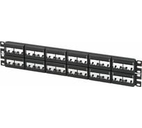 Патч-панель PANDUIT CPPL48WBLY модульная Mini-Com 19, 48 портов, 2U с маркерами 29754