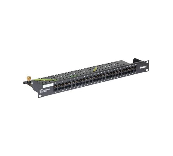 Патч панель PANDUIT VP50384KBLY телефонная, категория 3, 50 портов RJ45/568A 29917
