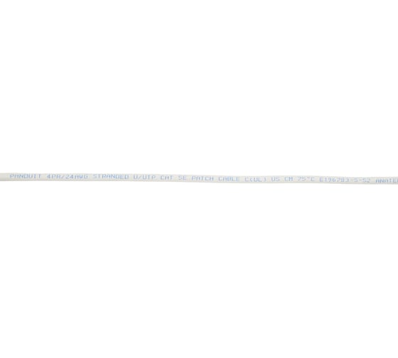 Патч-корд PANDUIT UTPCH1MY TX5e UTP, Cat.5e, с модульными разъёмами PAN-PLUG на обоих концах, 24 AWG, 1м, белый 30278