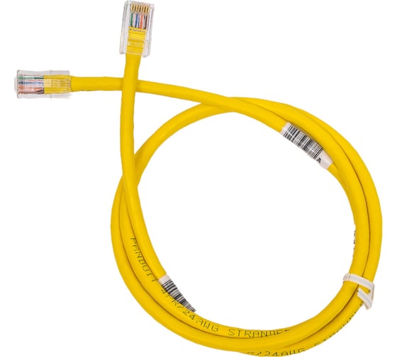 Патч-корд PANDUIT UTPCH1MYLY TX5e UTP, Cat.5e, с модульными разъёмами PAN-PLUG 30303
