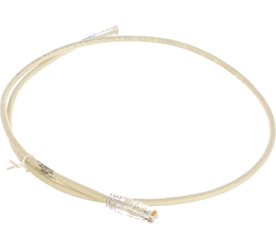 Патч-корд PANDUIT UTPSP1MY TX6 PLUS UTP, Cat.6, с модульными разъёмами TX6 PLUS на обоих концах, 24 AWG, 1 м, белый 29941 1