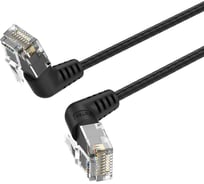 Патч-корд VENTION UTP cat.6a, RJ45 угол 90 - 0,5м. Черный IBOBD