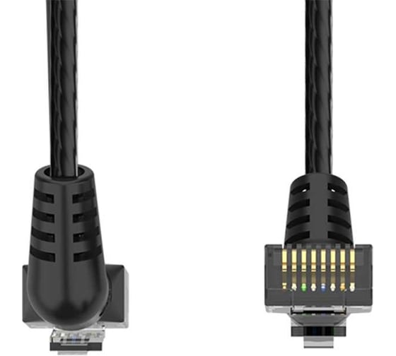 Патч-корд VENTION UTP cat.6a, RJ45 угол 90 - 3м. Черный IBOBI