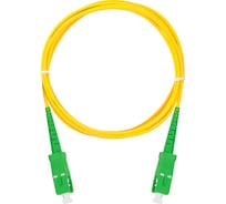Оптический соединительный шнур NIKOMAX, sm 9/125 os2, sc/apc-sc/apc, одинарный, pvc, 2мм, желтый, 3м NMF-PC1S2A2-SCA-SCA-003