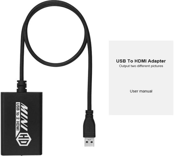 Конвертер PALMEXX AY96 USB3.0 to Dual HDMI Display Adapter 1080p@60Hz PX/AY96