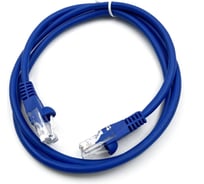Патч-корд BURO UTP, 4 пары, cat5E, CCA, molded, 1м, голубой, RJ-45 (m)-RJ-45 (m) 1427799