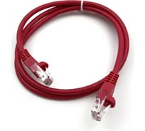 Патч-корд BURO UTP, 4 пары, cat5E, CCA, molded, 1м, красный, RJ-45 (m)-RJ-45 (m) 1427787