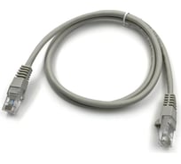 Патч-корд BURO UTP, 4 пары, cat5E, CCA, molded, 1м, серый, RJ-45 (m)-RJ-45 (m) 1427784