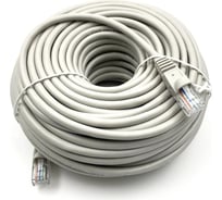 Патч-корд BURO UTP, 4 пары, cat5E, CCA, molded, 25м, серый, RJ-45 (m)-RJ-45 (m) 1428196