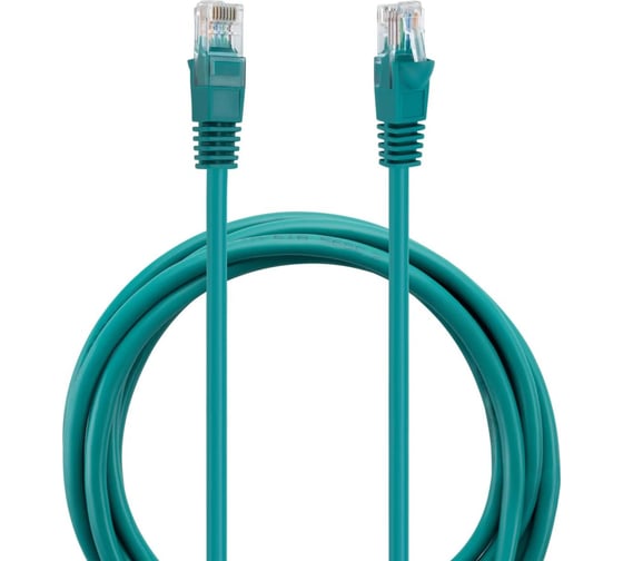 Патч-корд BURO UTP, 4 пары, cat5E, CCA, molded, 2м, зеленый, RJ-45 (m)-RJ-45 (m) 1428222