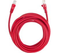 Патч-корд BURO UTP, 4 пары, cat5E, CCA, molded, 5м, красный, RJ-45 (m)-RJ-45 (m) 1645933