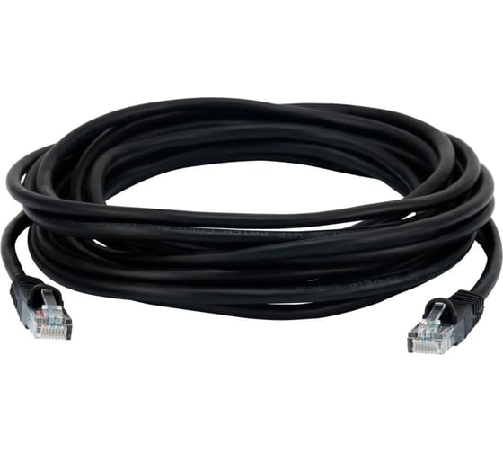 Патч-корд BURO UTP, 4 пары, cat5E, CCA, molded, 5м, черный, RJ-45 (m)-RJ-45 (m) 1645939