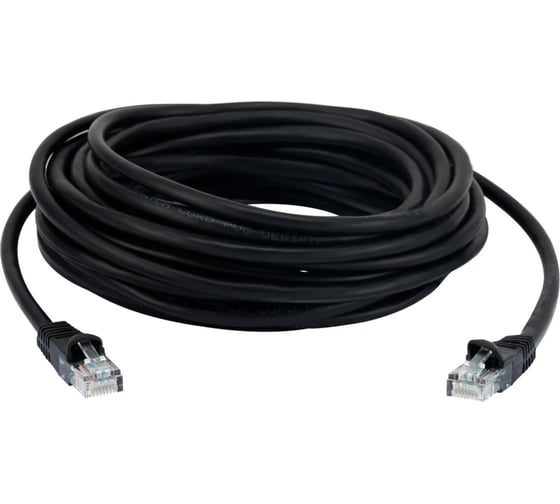 Патч-корд BURO UTP, 4 пары, cat5E, CCA, molded, 7м, черный, RJ-45 (m)-RJ-45 (m) 1645944