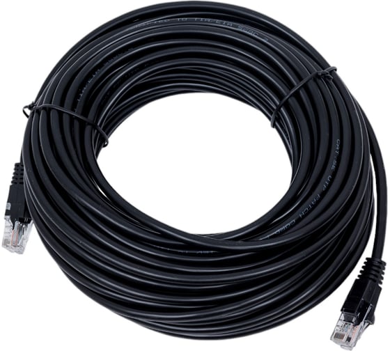 Патч-корд BURO UTP 4 пары cat5E CCA molded 15м черный RJ-45 (m)-RJ-45 (m) 1645951