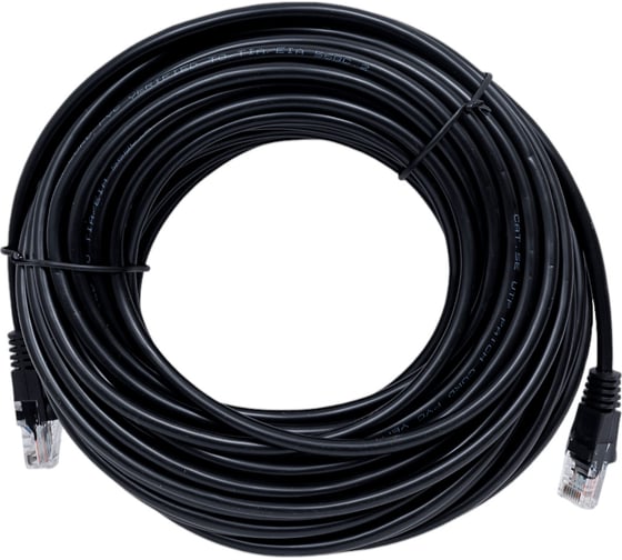 Патч-корд BURO UTP 4 пары cat5E CCA molded 15м черный RJ-45 (m)-RJ-45 (m) 1645951