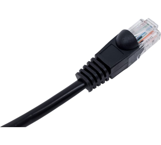 Патч-корд BURO UTP 4 пары cat5E CCA molded 15м черный RJ-45 (m)-RJ-45 (m) 1645951