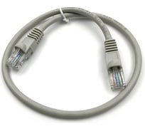 Патч-корд BURO UTP 4 пары cat5E CCA molded 0.5м серый RJ-45 (m)-RJ-45 (m) 1427733