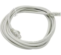Патч-корд BURO UTP 4 пары cat6 CCA molded 3м серый RJ-45 (m)-RJ-45 (m) 1543682