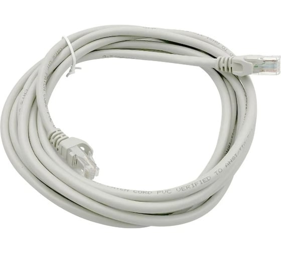 Патч-корд BURO UTP 4 пары cat6 CCA molded 3м серый RJ-45 (m)-RJ-45 (m) 1543682 1