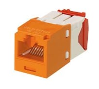 Модуль PANDUIT CJ5E88TGOR Mini-Com RJ45 TX5e, UTP Т568A/B Enhanced оранжевый 29619