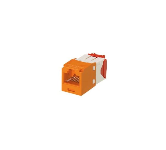 Модуль PANDUIT CJ5E88TGOR Mini-Com RJ45 TX5e, UTP Т568A/B Enhanced оранжевый 29619 1