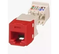 Модуль PANDUIT CJ688TGRD Mini-Com RJ45 TX6 PLUS, UTP Т568A/B Enhanced красный 29555