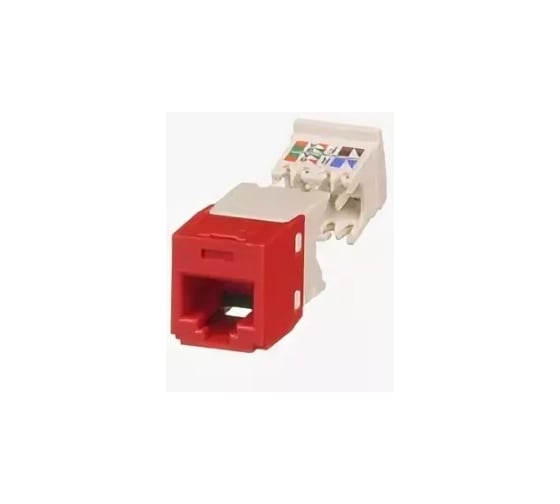Модуль PANDUIT CJ688TGRD Mini-Com RJ45 TX6 PLUS, UTP Т568A/B Enhanced красный 29555 1