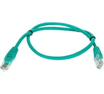 Литой патчкорд Telecom UTP, категория 5е, 0,5м, зеленый NA102-G-0.5M