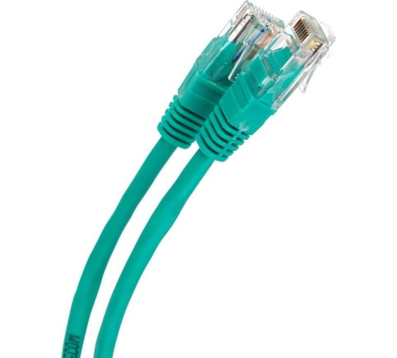 Литой патчкорд Telecom UTP, категория 5е, 0,5м, зеленый NA102-G-0.5M