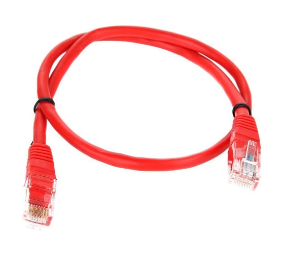 Литой патчкорд Telecom UTP, категория 5е, 0,5м, красный NA102-R-0.5M 1