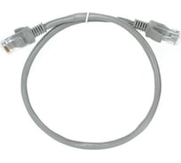 Литой многожильный патчкорд TV-COM UTP категория 5е 0,5м серый NP511-0.5M NP511-0.5