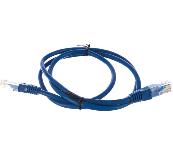 Литой патчкорд Telecom UTP, категория 5е, 1,0м, синий NA102-L-1M 1