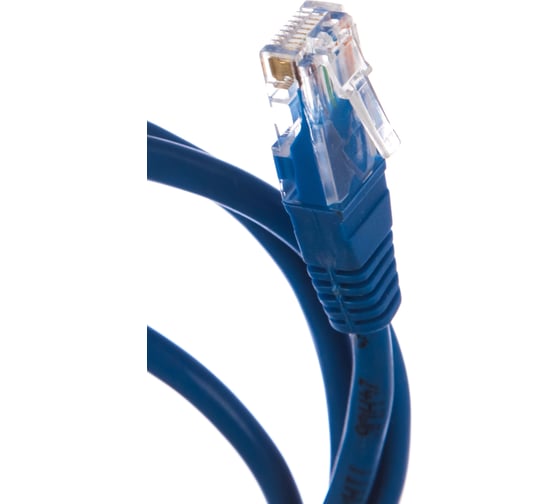 Литой патчкорд Telecom UTP, категория 5е, 1,0м, синий NA102-L-1M