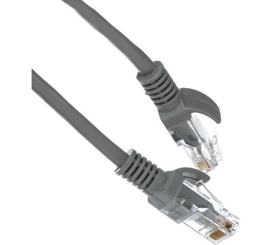 Литой многожильный патчкорд TV-COM UTP категории 5е 50м серый NP511-50M NP511-50