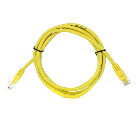 Литой патчкорд Telecom UTP, категория 5е, 1,5м, желтый NA102-Y-1.5M