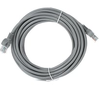 Литой многожильный патчкорд TV-COM UTP категории 5е 5м серый NP511-5M NP511-5