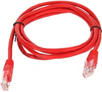 Литой патчкорд Telecom UTP, категория 5е, 1,5м, красный NA102-R-1.5M