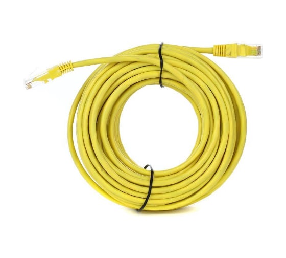 Литой патчкорд Telecom UTP, категория 5е, 15,0м, желтый NA102-Y-15M 1