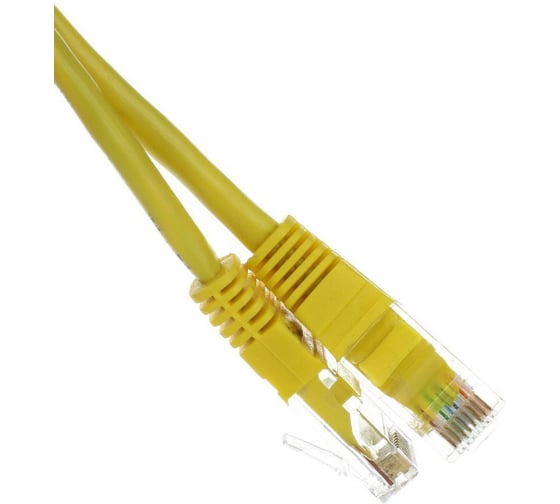 Литой патчкорд Telecom UTP, категория 5е, 15,0м, желтый NA102-Y-15M