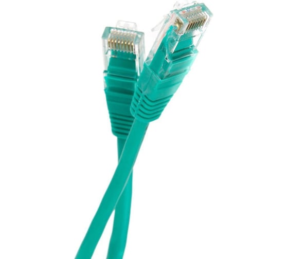 Литой патчкорд Telecom UTP, категория 5е, 15,0м, зеленый NA102-G-15M