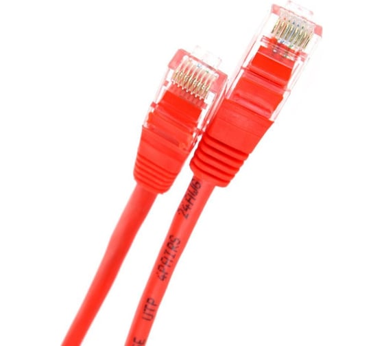 Литой патчкорд Telecom UTP, категория 5е, 15,0м, красный NA102-R-15M