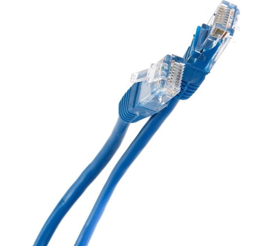 Литой патчкорд Telecom UTP, категория 5е, 15,0м, синий NA102-L-15M