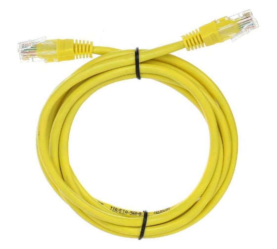 Литой патчкорд Telecom UTP, категория 5е, 2,0м, желтый NA102-Y-2M 1