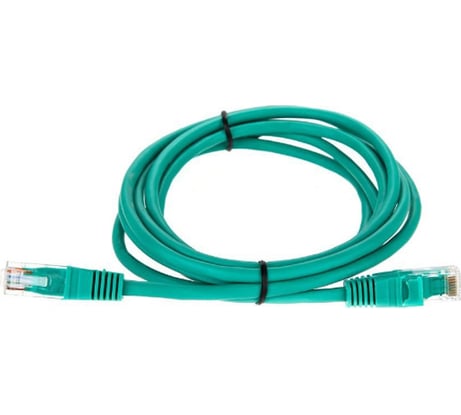Литой патчкорд Telecom UTP, категория 5е, 2,0м, зеленый NA102-G-2M