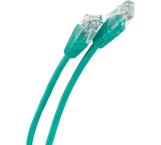 Литой патчкорд Telecom UTP, категория 5е, 2,0м, зеленый NA102-G-2M