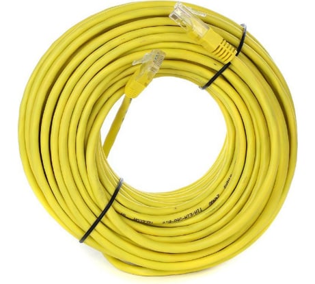 Литой патчкорд Telecom UTP, категория 5е, 20,0м, желтый NA102-Y-20M