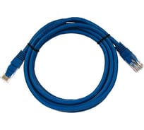 Литой патчкорд Telecom UTP, категория 5е, 2,0м, синий NA102-L-2M