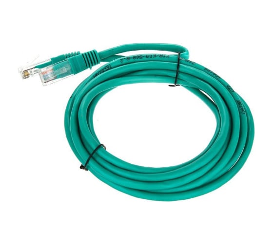 Литой патчкорд Telecom UTP, категория 5е, 3,0м, зеленый NA102-G-3M 1