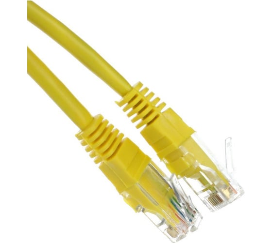 Литой патчкорд Telecom UTP, категория 5е, 3,0м, желтый NA102-Y-3M